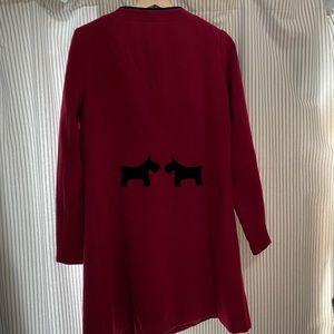 Ducks in a Row SF Scottie dog coat size L nwot